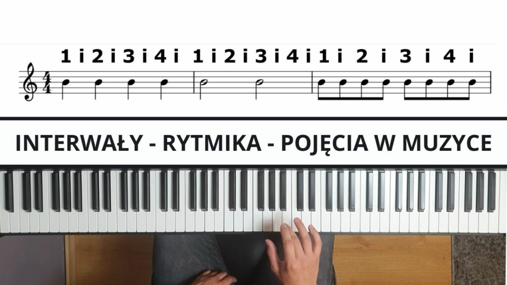 interwały rytmika pianino