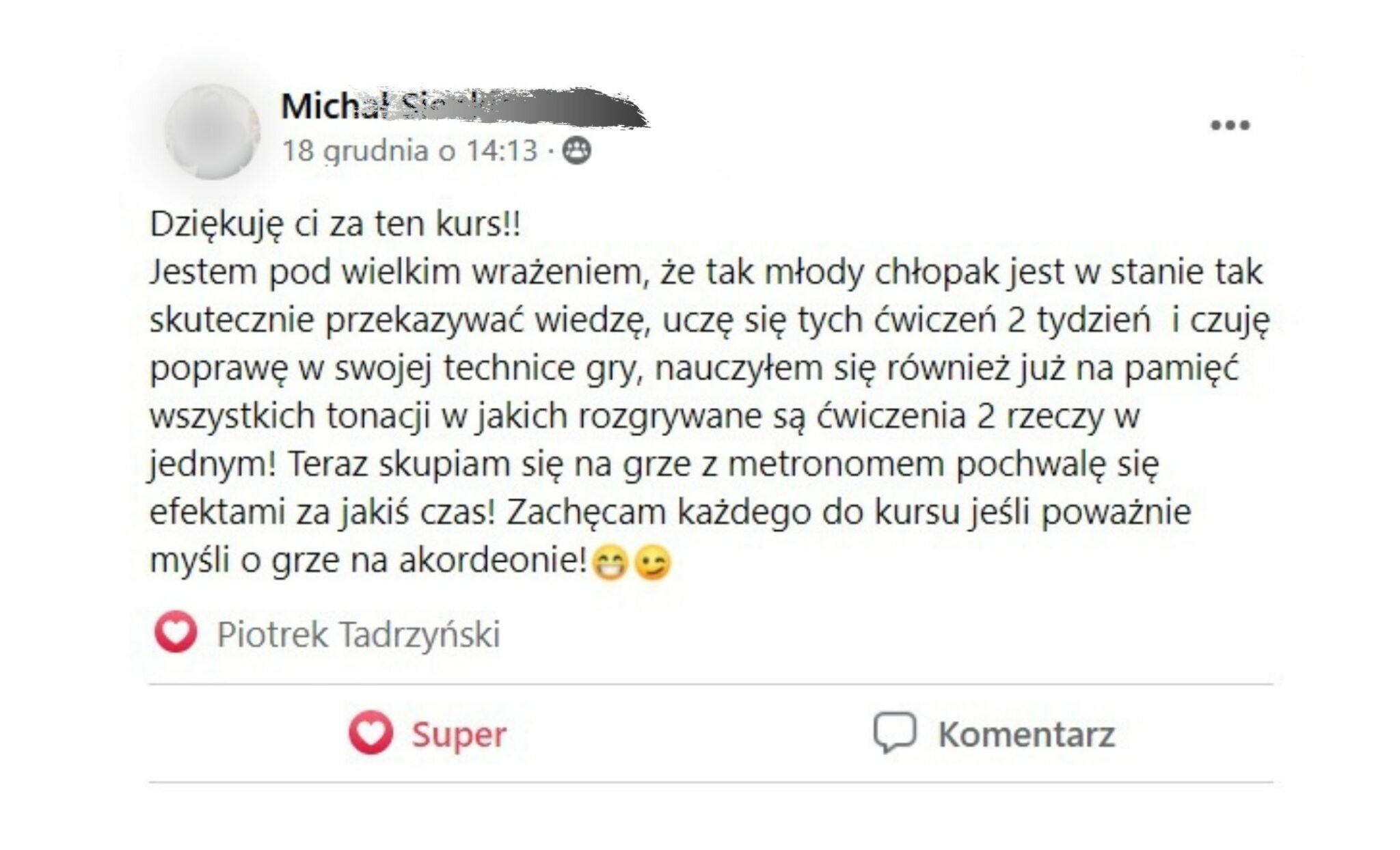 OPINIA ćwiczenia na akordeon