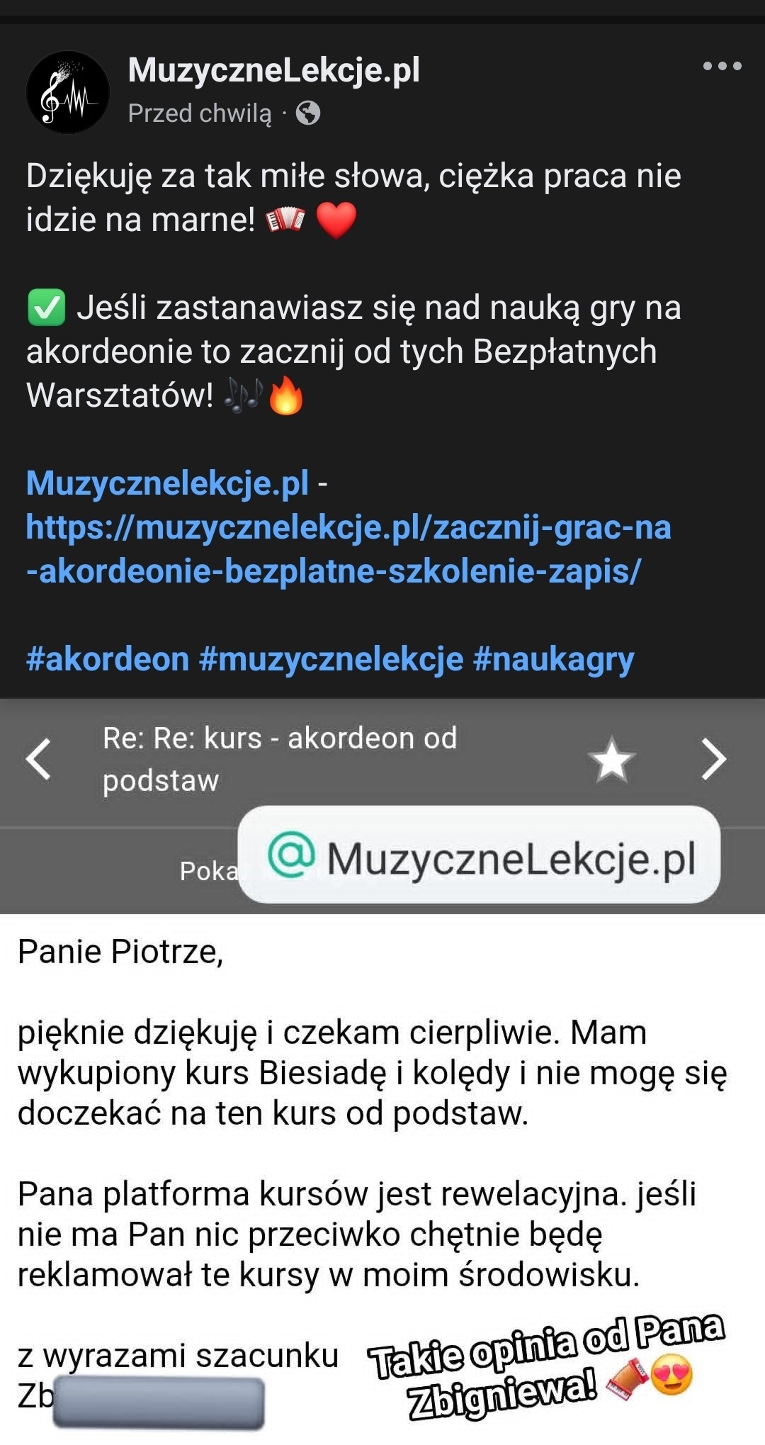 opinie o kursie akordeon od podstaw