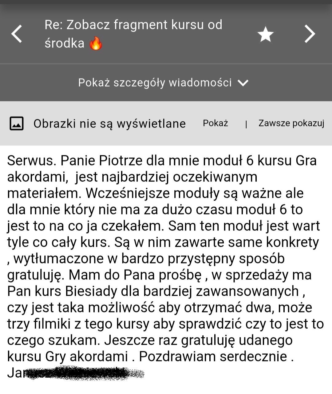opinia o kursie gry akordami