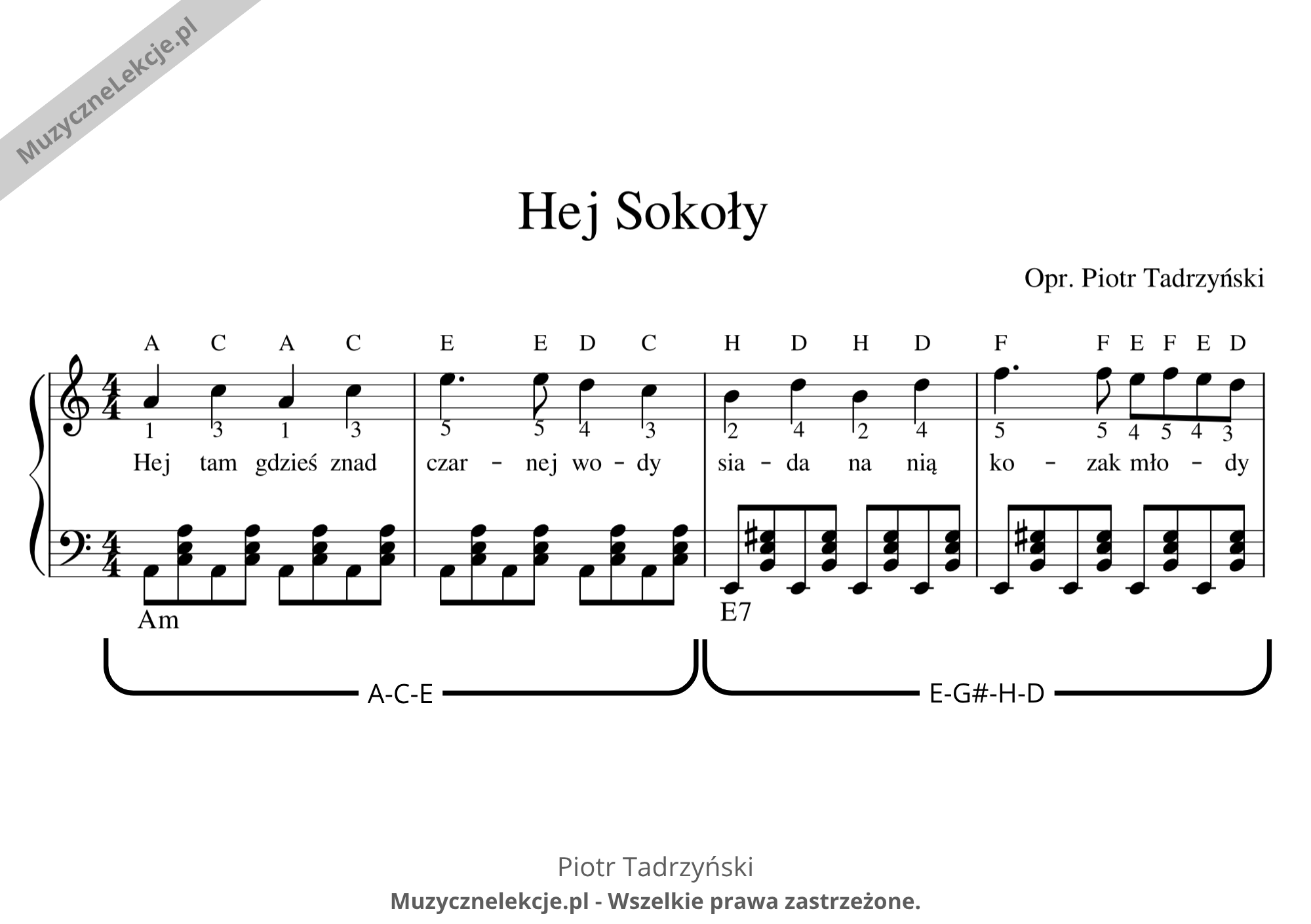 Jak grać akordami znane melodie na akordeonie
